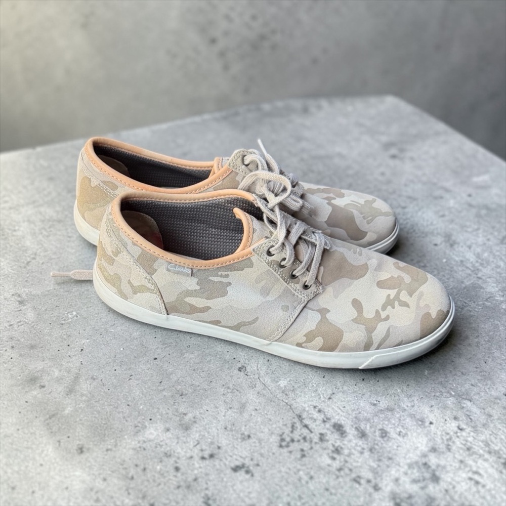 Clark’s Men’s Camo Torbay Tie Up Lace Shoes 
Men’s